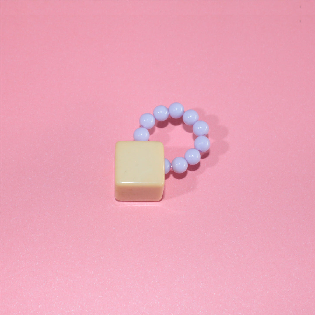 Memphis Little Cube Chunky Ring
