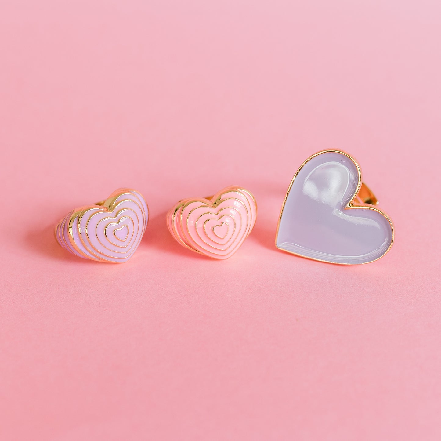 Puffy Heart Rings